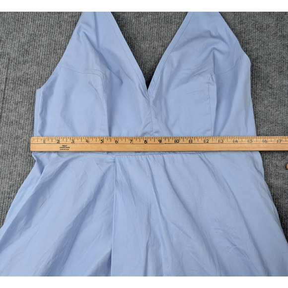 COS A Line Slip Dress Womens 12 Cotton Poplin Minimal Quiet Luxury Staple Preppy - Picture 3 of 10